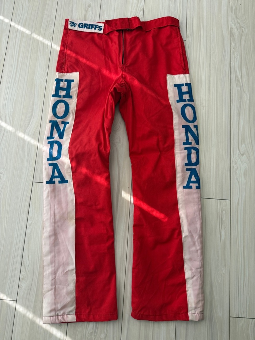 Griffs Red Honda Racing Chinos